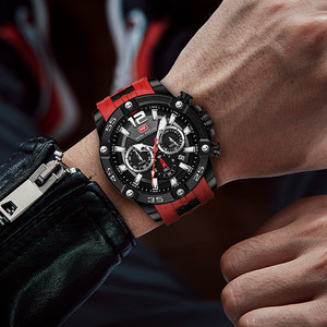 MINI FOCUS Mode Hommes Montres Top Marque <span class=keywords><strong>Montre</strong></span> À Quartz Étanche Sport Horloge <span class=keywords><strong>Montre</strong></span>-Bracelet Relogio Masculino Bracelet En Silicone 0349 - Product Image 5