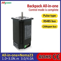 Torsi Tinggi Nema23 2 Fase Open Closed Loop Integrated Stepper Motor Driver DC24~50V 3/4A 1000PPR 1/2.2/3/3.5N.m Pulse RS485