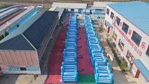 قلعة نطاطة قابلة للنفخ صغيرة زرقاء للاستخدام الخارجي بسعر المصنع، منزل قفز تجاري مصنوع من البي في سي سماكة 0.55 ملم للتأجير في الفعاليات - Product Image 5