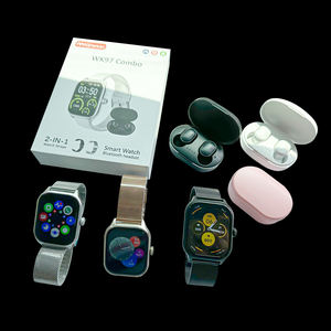 2024 Nieuwe Combinatie Wk97 Combo Smart Watch Dual Strap Watch Pro Full Touch Screen Magnetisch Opladen Tws Draadloze Oortelefoon - Product Image 1
