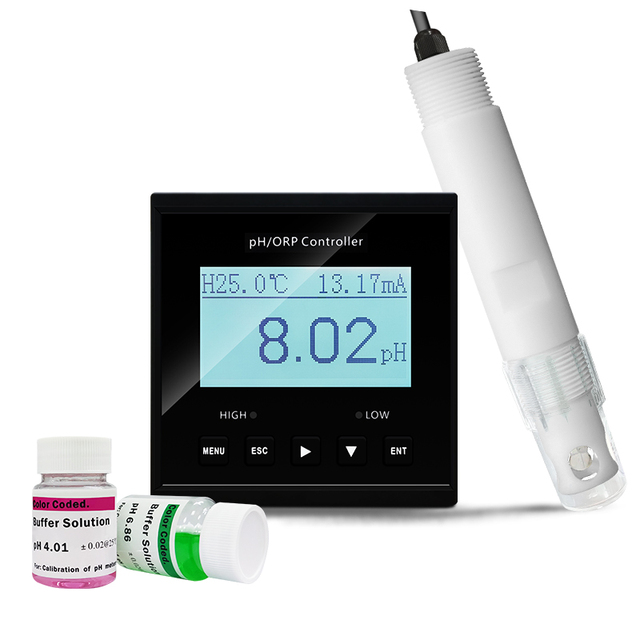 Online pH ORP EC Conductivity Meter Controller D Digital Water Quality Monitor Industrial Process Sensor