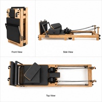 Lit de Pilates pliable en bois de chêne commercial pour studio de Pilates, salle de sport et vente en gros de machines de Pilates Reformer