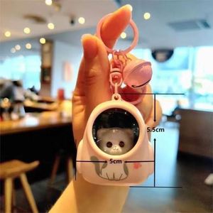 Cute Little Bear & Kitten Night Light Keychain LED Illuminated Bag Pendant for <b>Backpacks</b> Car Keys and Daily Use - Product Image 3