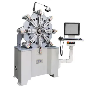 steel wire bending machine, fishing gear spring making equipment, Best selling US-236 camless spring forming machine