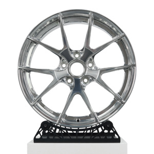 Jantes de voiture en aluminium chromé poli, design musclé élégant et léger, forgées, faible poids, compatibles 5x114.3, pour voitures de tourisme. - Product Image 2