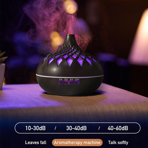 HonSun 2025 Humidificador de aire comercial 500ml Difusor ultrasónico Lámpara de grano de madera Terapia Innovadora Nuevos hoteles eléctricos - Product Image 3