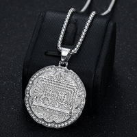 Joyería de Acero Inoxidable Estilo Hip-Hop con Circonita, Colgantes de Moda, Resistentes al Agua, Sin Deslustre, Oro 18K, Nuevo Jesús Iced Out CZ