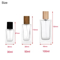 Flacon de parfum au design élégant, flacon de parfum en verre de luxe, vente en gros de flacons de parfum, flacons de parfum en verre de 30 ml, emballage en spray