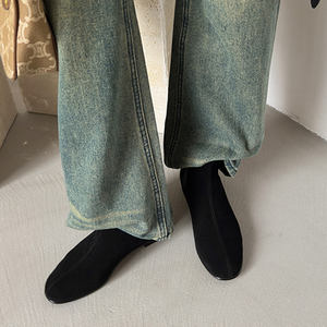 Gon22 stivali Chelsea alla caviglia da donna <span class=keywords><strong>grigio</strong></span> pelle scamosciata alla moda Slip-On in vera pelle autunno inverno - Product Image 6