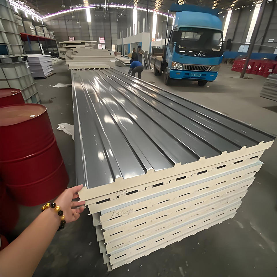 Urethane Material Types Modern Aluminum Polyurethane PU Wall Cladding Sandwich Panel Metal ...