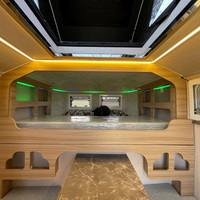 Camper de camionnette à toit rigide personnalisé OEM DM, pour pick-up de taille moyenne et grande, utilisation tout-terrain