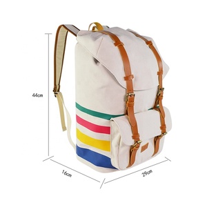 Sac à dos en toile imperméable de couleur bonbon unisexe fabriqué au Vietnam, capacité 30-40L, pour l'école et l'université - Product Image 5