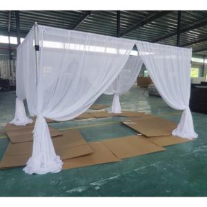 Heavy duty luxury backdrop <b>stand</b> telescopic <b>pipe</b> and drape for wedding events - Product Image 4