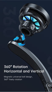 Sarafox B9X 2 in 1 In-Car 15W Magnetic <b>Wireless</b> Charger Mobile Phone Cooling Fan Radiator Cooler Air Vent & Holder Phone - Product Image 4