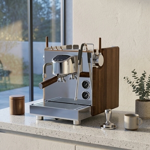 เครื่องชงกาแฟกึ่งอัตโนมัติ สเตนเลสสตีล รุ่น Professional 2850W ดีไซน์วอลนัท สำหรับเอสเพรสโซ/คาปูชิโน เหมาะสำหรับโรงแรม กำลังไฟ 2850W - Product Image 2