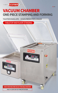 <span class=keywords><strong>Machine</strong></span> d'emballage <span class=keywords><strong>sous</strong></span> <span class=keywords><strong>vide</strong></span> automatique professionnelle KUNBA DZ-500 à double barre et chambre unique pour aliments - Product Image 4