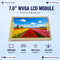 AUO G070VW01 V0 7 Zoll WVGA TFT LCD Modul 800x480 LVDS 400cd/m2 TN Industrielles LCD-Panel Weitbereichstemperatur -30~85°C