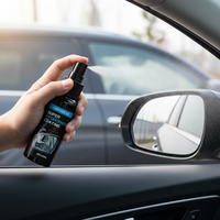 Spray Repelente de Lluvia para Espejos Laterales de Coche Profesional - Revestimiento Nano Superhidrófobo para una Visión Clara en Conducción, Spray Impermeable