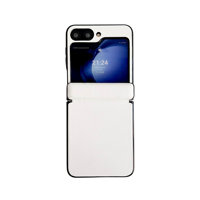 Étui de protection intégral antichoc en cuir artificiel de luxe pour Z Flip 8