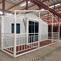 Maison conteneur modulaire préfabriquée en acier, pliable et extensible, de 2, 3 ou 4 chambres, moderne, mobile, de 20, 30 ou 40 pieds