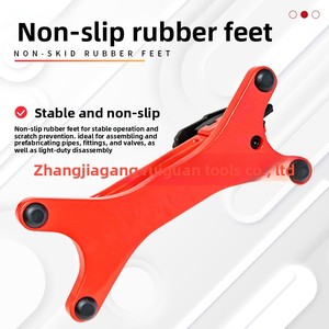 Portable Handheld Pipe Vise Clamp American Style Self Locking <b>Wrench</b>, Welding, Flange & Nut Holder Tool Metric Pipe <b>Wrench</b> - Product Image 2