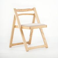 Chaise pliante solide pour salons et restaurants, usage intérieur, design nordique