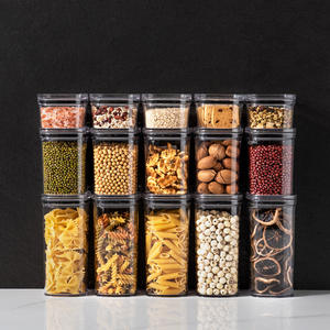 Caja <span class=keywords><strong>de</strong></span> almacenamiento <span class=keywords><strong>de</strong></span> plástico, dispensador <span class=keywords><strong>de</strong></span> cereales <span class=keywords><strong>de</strong></span> cocina hermético al vacío <span class=keywords><strong>de</strong></span> alta capacidad, personalizado, venta al por mayor, 760ml - Product Image 1