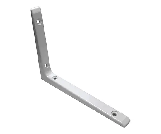 Support d'étagère en aluminium blanc, 2 pièces, robuste