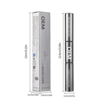 Mascara et Gel Fixateur 2-en-1 Marque Blanche pour Cils Courbés, Épaissis, Longue Durée et Imperméables