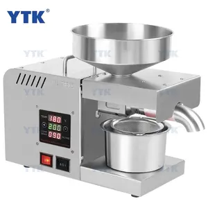 Extrator de azeite de semente de cânhamo, máquina compacta de imprensa de óleo para uso doméstico YTK-X5S