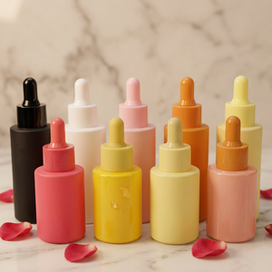 Venta al por Mayor de Botellas de Vidrio con Gotero en Color Macaron Brillante Personalizadas, Frascos de Suero en Tonos Pastel para Esencia Facial y Aceite Esencial - Product Image 2