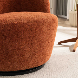 Chaise d'appoint de loisirs moderne nordique chaise de baril de tissu rembourrée petit <span class=keywords><strong>fauteuil</strong></span> de l'espace pour les meubles d'hôtel de salon - Product Image 5