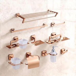 Porte-serviettes mural moderne en bronze à 1 barre fixe pour salle de bain - Product Image 3