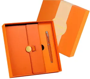2023 नए उत्पाद पुरुषों के उपहार उच्च अंत व्यवसाय अनुकूलन योग्य उपहार बॉक्स सेट प्रीमियम 2-इन-1 ए 5 लैपटॉप हस्ताक्षर पेन प्लस उपहार बॉक्स सेट
