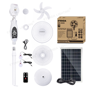 Ventilateur solaire sur pied de 16 pouces avec ampoule LED, rechargeable |   Fabricants de ventilateurs solaires en Chine GD956BT Ventilateur solaire sur pied de 16 pouces - Product Image 5