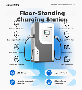 <span class=keywords><strong>Borne</strong></span> <span class=keywords><strong>de</strong></span> <span class=keywords><strong>recharge</strong></span> pour véhicules électriques Penoda 60KW 120KW, commerciale, OCPP1.6, à poser au sol, Ethernet, Wifi, 4G, DC, IP55, neuve - Product Image 2
