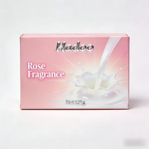 Sapone da Toilette al Profumo di Rosa di Alta Qualità, Confezione Personalizzata 125 Grammi, Sapone per Pulizia della Pelle e Lavanderia, Etichetta OEM, Saponetta Hadoo - Product Image 3