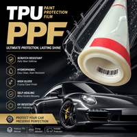 Rouleau de film PPF transparent 8,5 mil auto-réparateur en TPU brillant, hydrophobe et anti-jaunissement pour la protection de la peinture de carrosserie automobile