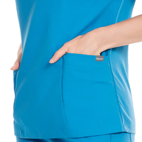 Ensemble d'uniformes médicaux pour femmes, style populaire, nouvelles couleurs assorties, col en V, pantalon jogger, pour hôpital, salon, travail