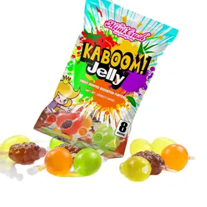 OEM low MOQ fruit shaped jelly assorted fruit flavor candy