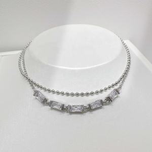 Pulsera de cadena de plata 925 con capas, diseño de cruz con circonitas, elegante, hecha a mano, con cuentas de circonita, para mujer, precio al por mayor. - Product Image 4