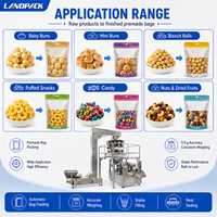 Machine d'emballage Doypack pour mini-biscuits ronds au brocoli et au maïs, saveur lait, type Mantou, pour snacks