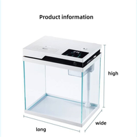 Aquarium intelligent avec système de filtration multi-couches pour petits aquariums de maison et de salon