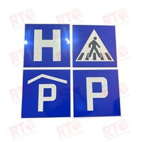 Feuille de matériau réfléchissant en aluminium personnalisée, autocollant réfléchissant imprimé très visible, signalisation routière de sécurité, panneau de signalisation d'avertissement