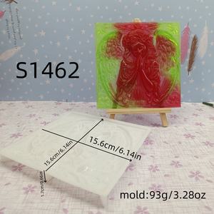 Moldes de fundición de resina hechos a mano para adornos decorativos DIY estilo Ins herramientas de escritorio de silicona molde de Papá Noel - Product Image 2