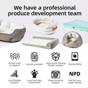 Cama para Mascotas, Cuna para Gatos, Casa para Perros Semicerrada para Todas las Estaciones con Diseño Sólido de Madera - Product Image 6