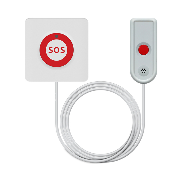 Wireless Elderly Sos Alarm Emergency Nurse Call Hospital System with Cord Pager Panic Button for Elderly Care