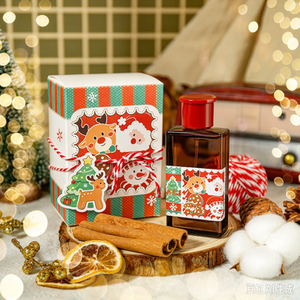 Coffret cadeau de parfum OEM pour Noël, étiquette personnalisée pour flacon de parfum, autocollant en papier, emballage pour la vente au détail pendant les fêtes - Product Image 3
