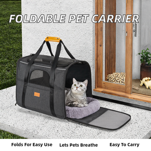 Portable Airline Approved Pet Carrier for <b>Cats</b> Dogs, 10kg Capacity Nylon Mobile <b>Backpack</b>, Lightweight Travel Bag OEM - Product Image 2