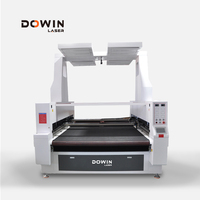 Machine de découpe laser à caméra CCD Dowin 130W/150W/200W avec alimentation automatique pour tissus, vêtements et textiles de maison